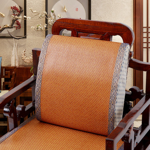 中式椰棕腰靠护腰实木，座椅靠垫硬不塌陷办公室，椅子凉席腰椎枕靠枕