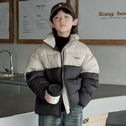 男童短款羽绒服，冬季2023儿童冬装，加厚外套中大童冬款品牌