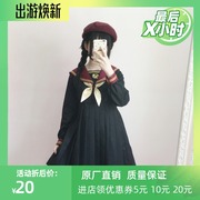 2017春夏学院风圣诞，铃铛jk制服百褶裙软妹女连衣裙