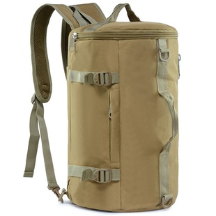 户外登山旅行战术双肩背包，手提工具包旅游单肩斜挎包大容量圆桶包