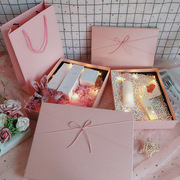 粉色礼盒包装盒长方形送女友盒伴手礼，女生高档38节礼物盒空盒