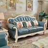 欧式真皮沙发组合123客厅整装，奢华实木头层，牛皮小户型简约沙发