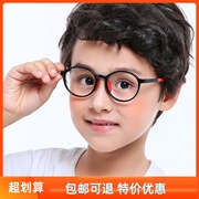 时尚男女儿童镜架哈利波特，圆框平光镜防蓝光tr90配近视眼镜成品