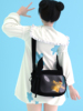 yonaiga+原创地雷日系风tpu猫耳，单肩斜挎包帆布，痛包背包包男女
