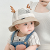 宝宝帽子夏季遮阳可爱鹿角，网透气婴幼儿，渔夫太阳帽男女童防晒出游