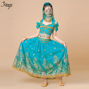 儿童印度演出服女童茉莉公主裙敦煌舞台六一表演套装异域风情服装