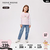 TeenieWeenie Kids小熊童装24春季女童撞色条纹长袖假两件T恤