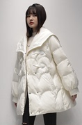 冬季外套外套加厚保暖时尚白鸭绒羽绒服外套常规宽松