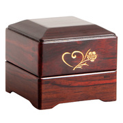 红木紫檀木求婚戒指盒实木质钻戒，盒红檀木耳钉盒袖扣盒结婚对戒盒