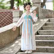 汉服女童秋款2023古风襦裙母女唐装中国风儿童超仙古装连衣裙