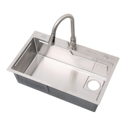厨房洗菜盆304不锈钢台下大单盆，洗碗槽水槽单槽水盆池槽菜盆