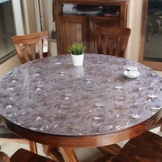 防水定制1.3米台垫鞋柜pvc圆形餐桌垫水晶板圆桌桌布防烫餐馆
