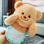 可爱黄油色小熊公仔玩偶，睡觉抱娃娃毛绒，玩具抱抱熊男女孩生日礼物