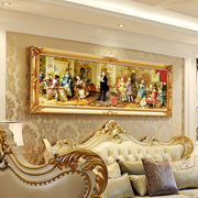 壁画客厅挂画沙发背景墙装饰画大气美式宫廷人物别墅欧式画