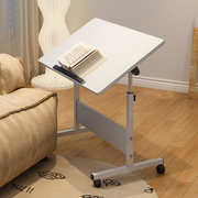 简易笔记本电脑桌台式家用床上用简约折叠床边桌，移动升降写字桌子