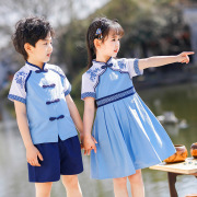 六一儿童演出服小学生班服汉服中国风表演服装校服夏季幼儿园园服