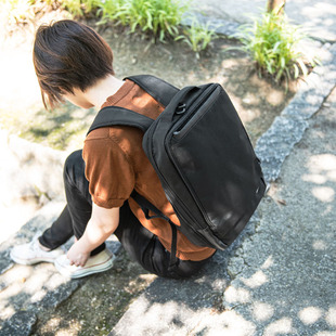 日本sanwa双肩包电脑包时尚潮流学生，书包手提简约13.3寸pro背包，轻便适合macbook13.3air苹果笔记本包女14寸