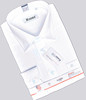 洛兹白色灰色条纹，长袖男士衬衫，商务正装断码特件