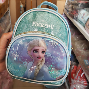 迪士尼小包冰雪奇缘斜挎包双肩包女童艾莎公主可爱手提小背包