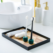 北欧简约网红陶瓷创意情侣2人浴室用品创意牙刷架卫浴置物架子