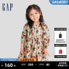 Gap女幼童春秋洋气花卉图案连衣裙儿童装洋气合身娃娃裙780080
