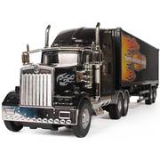 儿童玩具大卡车男孩大号惯性工程车货车大卡车模型集装箱运输美式