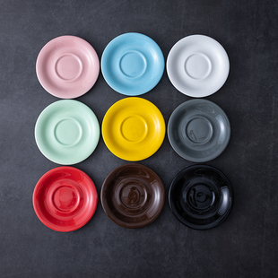 彩色小碟子陶瓷碟子小吃碟零食碟 墙体装饰碟 单碟单卖咖啡杯碟