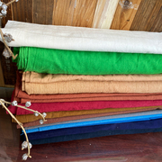 民间珍藏版纯棉素色手工土布，手织布老粗布料，深蓝白色绿色上海老布