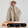 designerplus麂皮毛绒羊羔毛外套(毛，外套)女冬季加厚中长款皮毛一体大衣