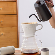 陶瓷咖啡滤杯扇形三孔手冲过滤器，手冲h咖啡，套装家用咖啡壶过滤漏