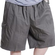 夏季胖子短裤男宽松型肥佬中裤，加肥加大码休闲中老年沙滩五分裤