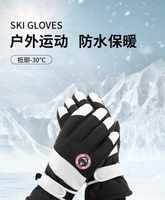 滑雪手套男秋冬季防滑防水户外登山骑行可触屏，加厚保暖手套女