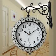 北欧双面挂钟客厅钟表，家用现代简约个性创意，时钟时尚大气两面