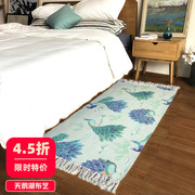 床边地毯床前卧室满铺房间可爱现代简约可机洗长方形床头垫子地垫