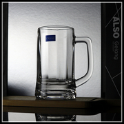 640ML超大容量玻璃杯 带把手大号厚底耐热泡茶杯慕尼黑精酿啤酒杯