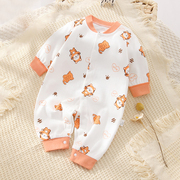 婴儿连体衣秋冬季纯棉新生儿衣服，婴幼儿打底内衣，宝宝爬服睡衣秋装