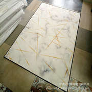 零售水晶绒印染地毯卧室客厅茶几地毯简约抽象可尺寸