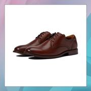 美国Florsheim/富乐绅男士正装皮鞋时尚棕色商务低帮鞋