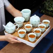 青白瓷功夫茶具简约陶瓷茶具创意旅行包茶具套装商务套装印制