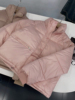 1.3斤冬季短款保暖棉服，粉色直筒日常百搭外套，女时尚休闲洋气