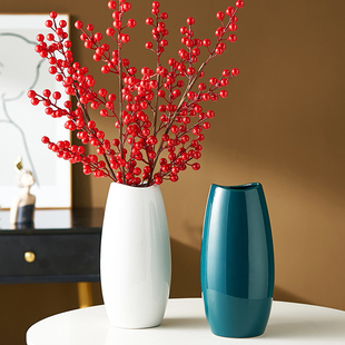 北欧简约轻奢网红花瓶陶瓷，水养鲜花客厅餐桌，玄关茶几装饰插花摆件
