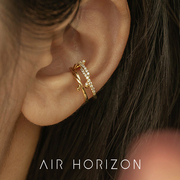 air-horizon耳夹女简约无耳洞，耳骨夹耳环，设计高级感精致耳挂耳饰