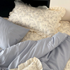 重工绗缝欧式风高档床盖，款四件套加厚夹棉韩式床单夏季单件可机洗