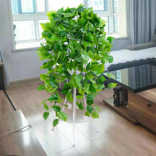 假花垂吊仿真绿植物盆栽藤蔓，装饰塑料假绿萝绿叶，藤条空调客厅室内