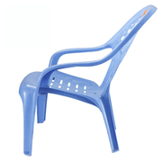 加厚塑料靠背沙滩椅躺椅大排档塑胶高背扶手椅家用成人熟胶矮椅子
