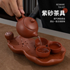 紫砂功夫茶盘中式家用简约托盘，储水式茶海茶托，茶台壶承干泡台茶具