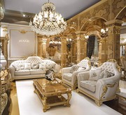 欧式真皮沙发组合 客厅大户型别墅整装1+2+3头层牛皮豪华奢华实木