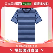 香港直邮hugoboss男士蓝色，条纹短袖t恤tiburt-158-50424127-47