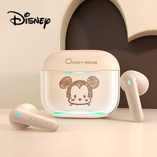 迪士尼联名款蓝牙耳机，无线半入耳式双耳降噪游戏，运动可爱礼物女生