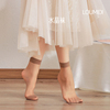 娜娇婷短筒丝袜水晶丝超薄款透明夏季女士5双装对对袜纯色短袜子